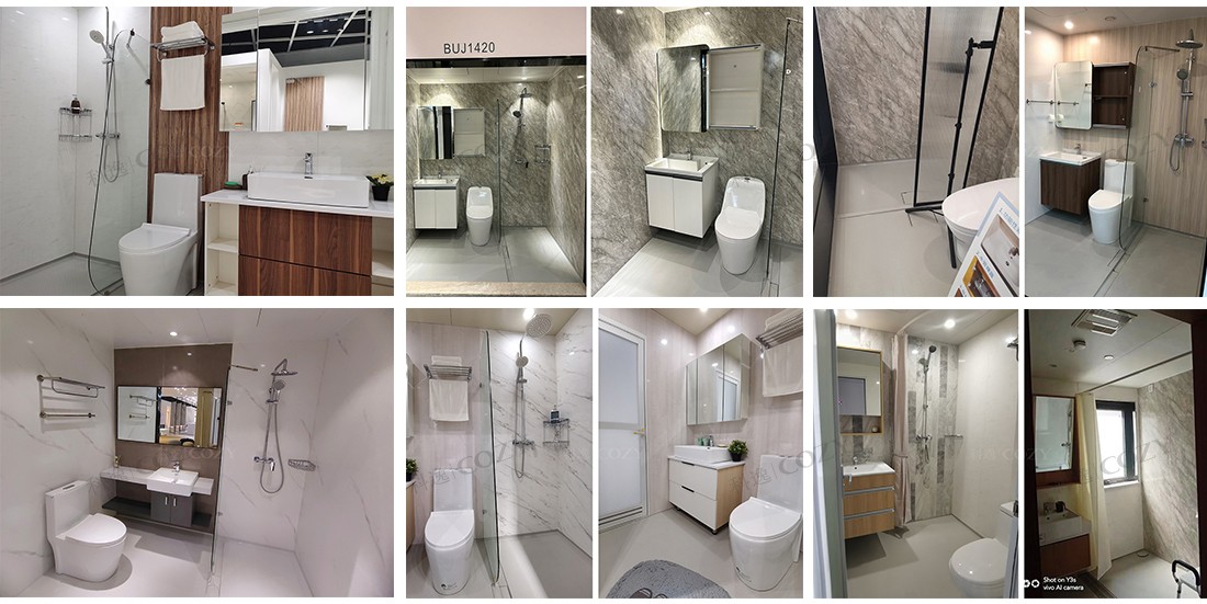 Easy cleaning portable shower and toilet modular bathroom unit prefabricated (BUJ1820)