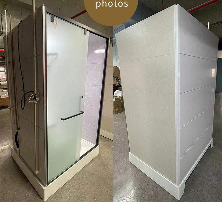 Waterproof high quality integrated bathroom modular toilet unit with SMC molded floor
