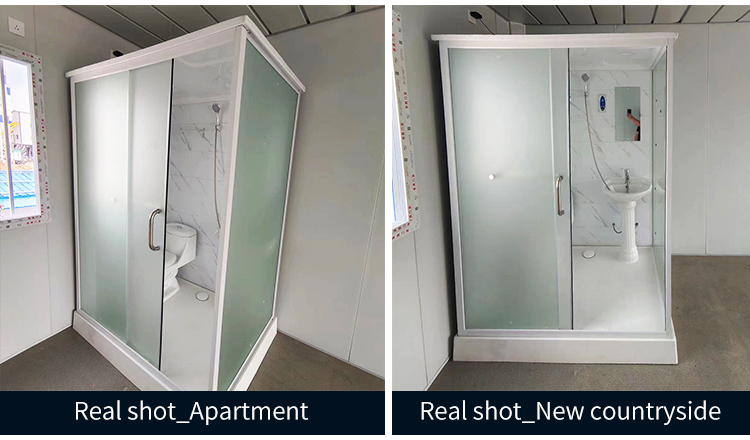 High quality prefab bathroom units integrated bathroom with SMC molded floor for hotel and apartment