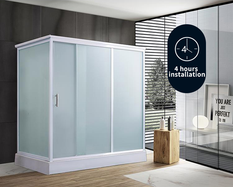 Bathroom box prefab bathroom pods with shower toilet and wash functions for temporary building