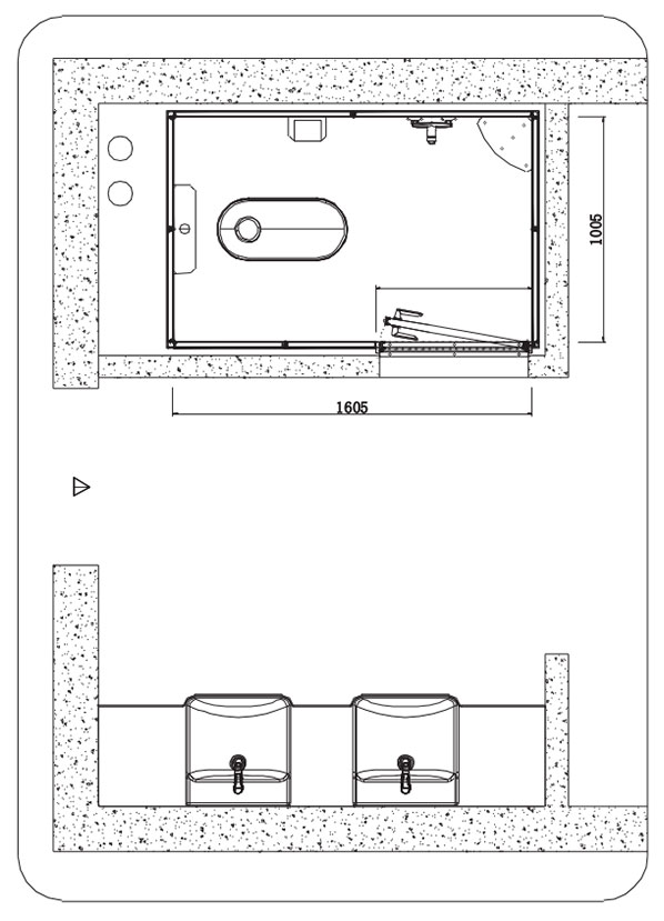 Chinese manufacturer ready made bathroom prefab shower toilet for school dormitory