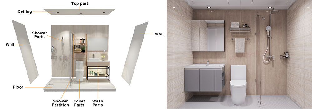 modular bathroom design