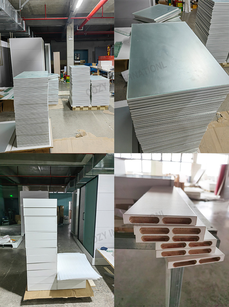 Modern Fashion Recessed Mirror Cabinet and Bathroom Cabinet With 3 Storage Shelves