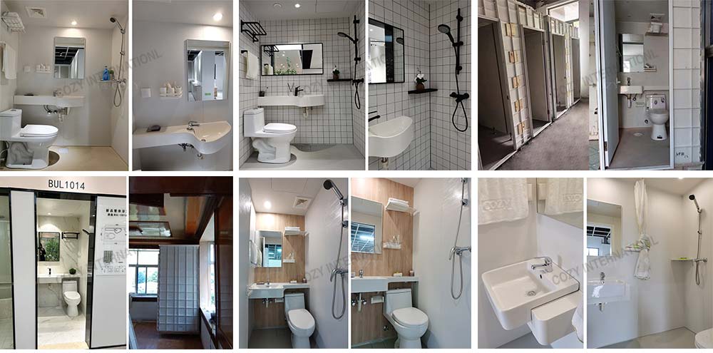 Luxury style unit bathroom pod all in one bathroom pod for residential project