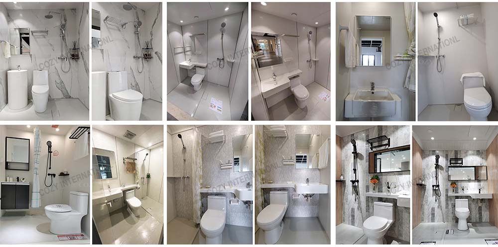Luxury style unit bathroom pod all in one bathroom pod for residential project