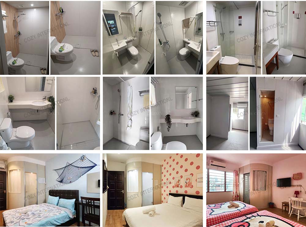 Luxury style unit bathroom pod all in one bathroom pod for residential project