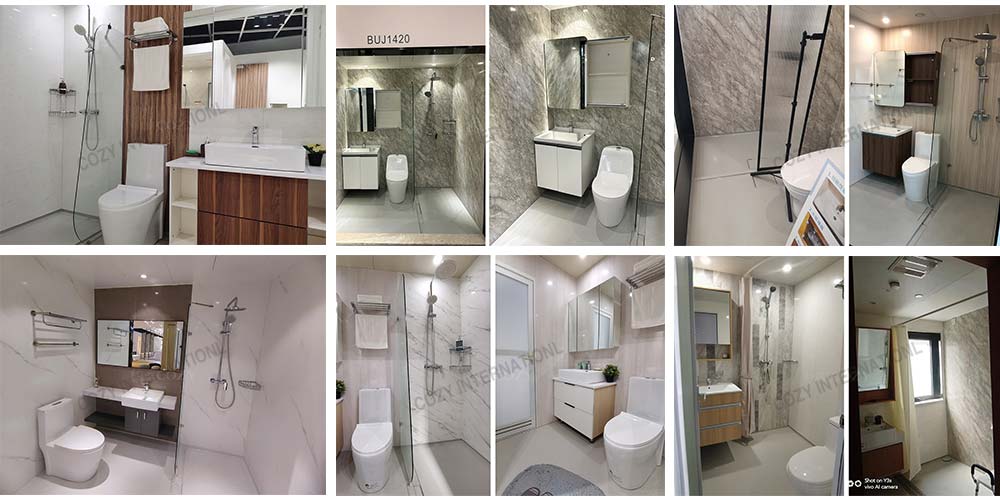 Easy cleaning portable shower and toilet modular bathroom unit prefabricated (BUJ1820)