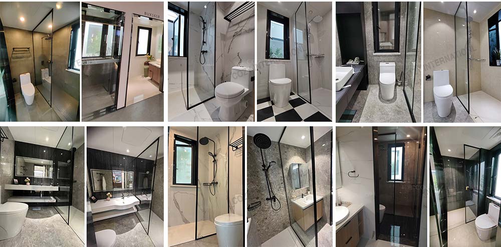 Fast installatoion bathroom all In one prefabricated bathroom unit(BUX1721)