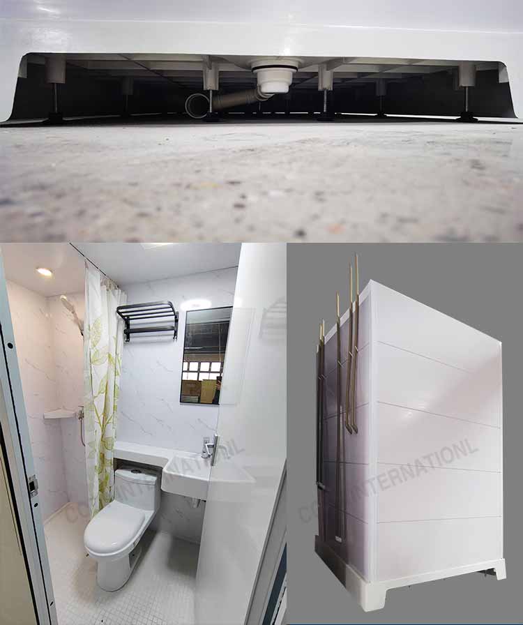 Super value modular all in one bathroom toilet unit for hotels(MTU1217)