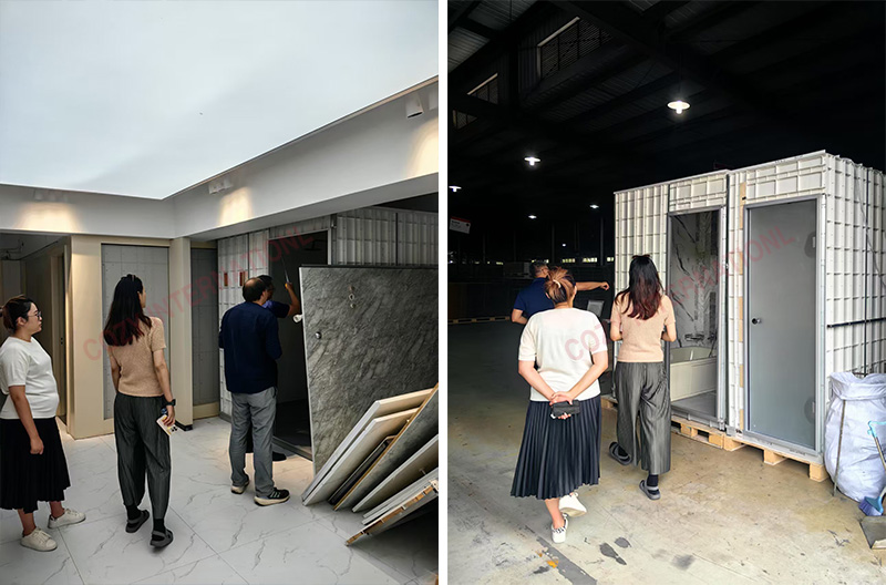 Australian customers came to visit the COZY Xiangcheng factory