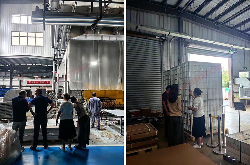 Australian customers came to visit the COZY Xiangcheng factory