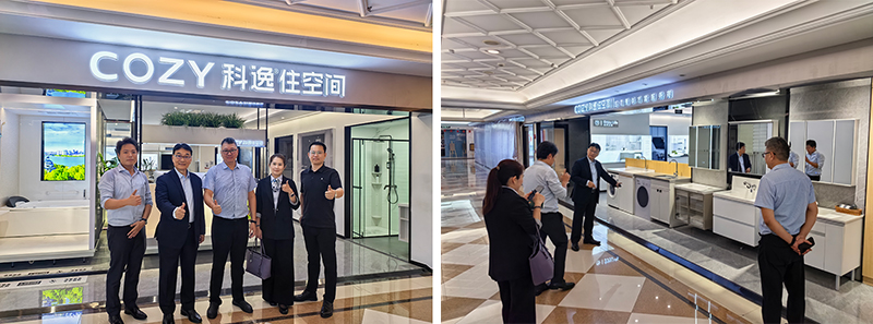 Taiwan customers came to visit the COZY Xiangcheng exhibition