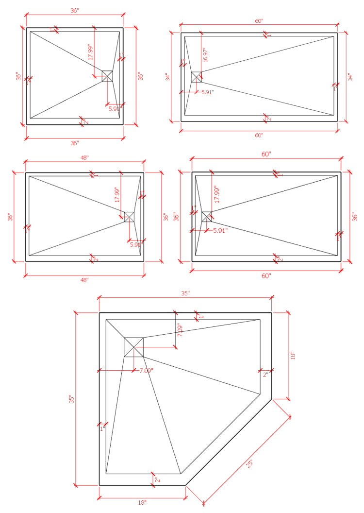 Foamed cement board rock plate facing anti-slip shower bases shower tray