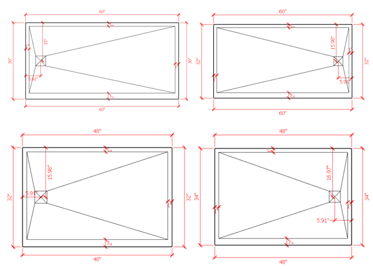 Foamed cement board rock plate facing anti-slip shower bases shower tray