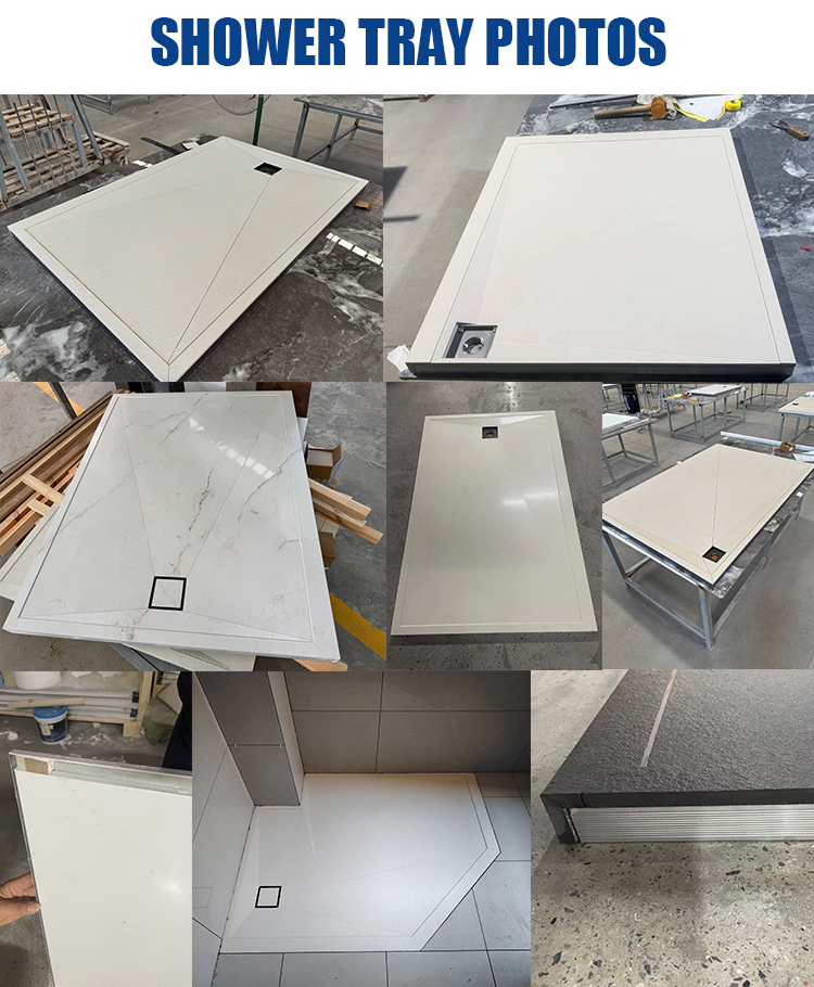 Foamed cement board rock plate facing anti-slip shower bases shower tray