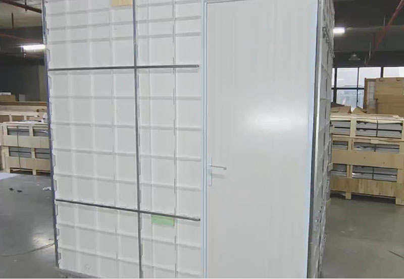 The model prefab bathroom unit for the Australian customer is currently undergoing trial installation The model prefab bathroom unit for the Australian customer is currently undergoing trial installation