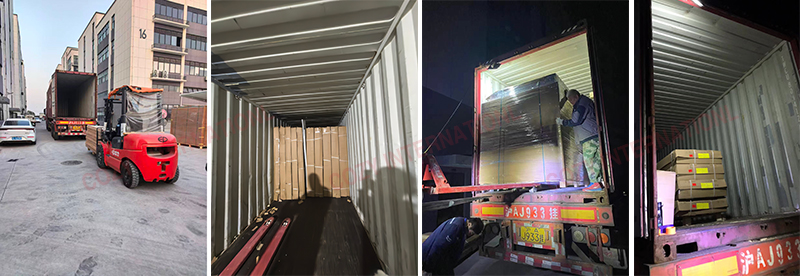 Prefabricated Bathrooms Bound for Taiwan Depart as Darkness Falls Prefabricated Bathrooms Bound for Taiwan Depart as Darkness Falls