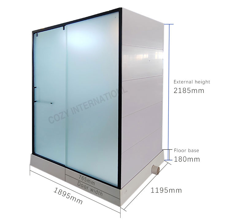 Fast installation engineering preferred bathroom unit modular toilet unit(MTU1219)