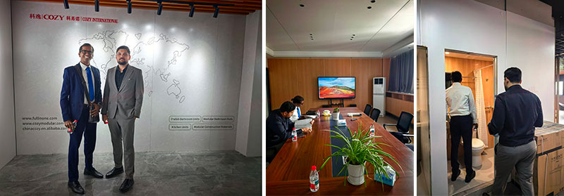 A group of customers from the Middle East came to visit the factory in Danyang