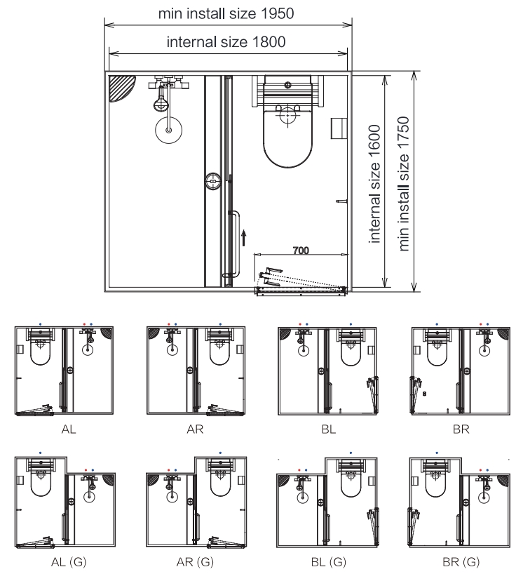 High quality prefab designs integrated bathroom pods all in one(BUX1618) High quality prefab designs integrated bathroom pods all in one(BUX1618)