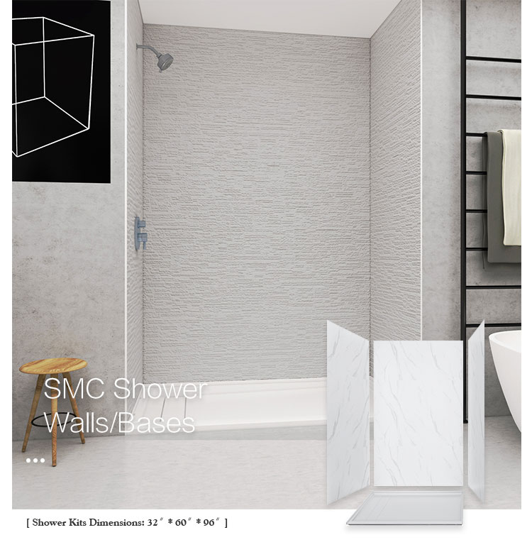 Shower wall panels and bases 326096 with UPC certification Shower wall panels and bases 326096 with UPC certification