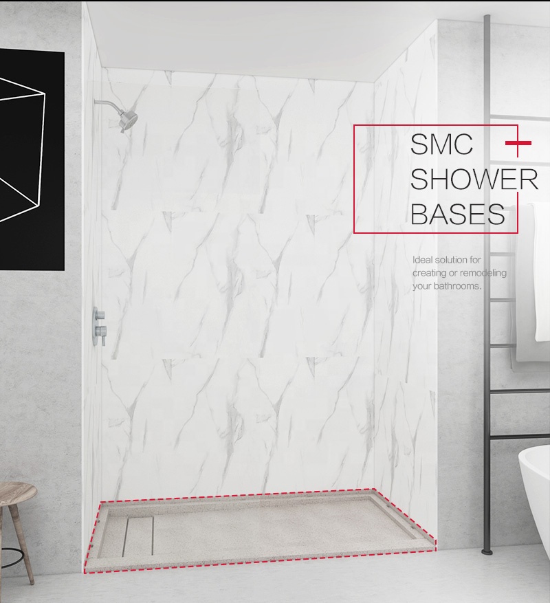 Factory direct white shower composite base 60x30 inch with UPC certificated Factory direct white shower composite base 60x30 inch with UPC certificated