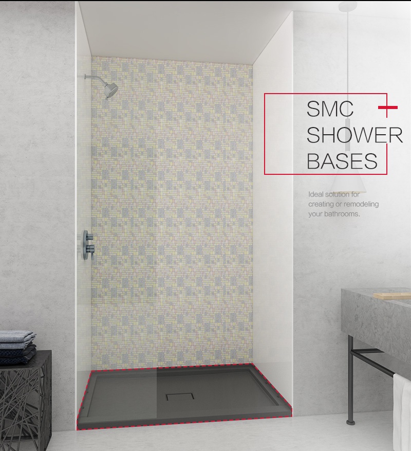 Best selling fibreglass shower floor shower tray resin shower base wash pan 36X48 inches Best selling fibreglass shower floor shower tray resin shower base wash pan 36X48 inches