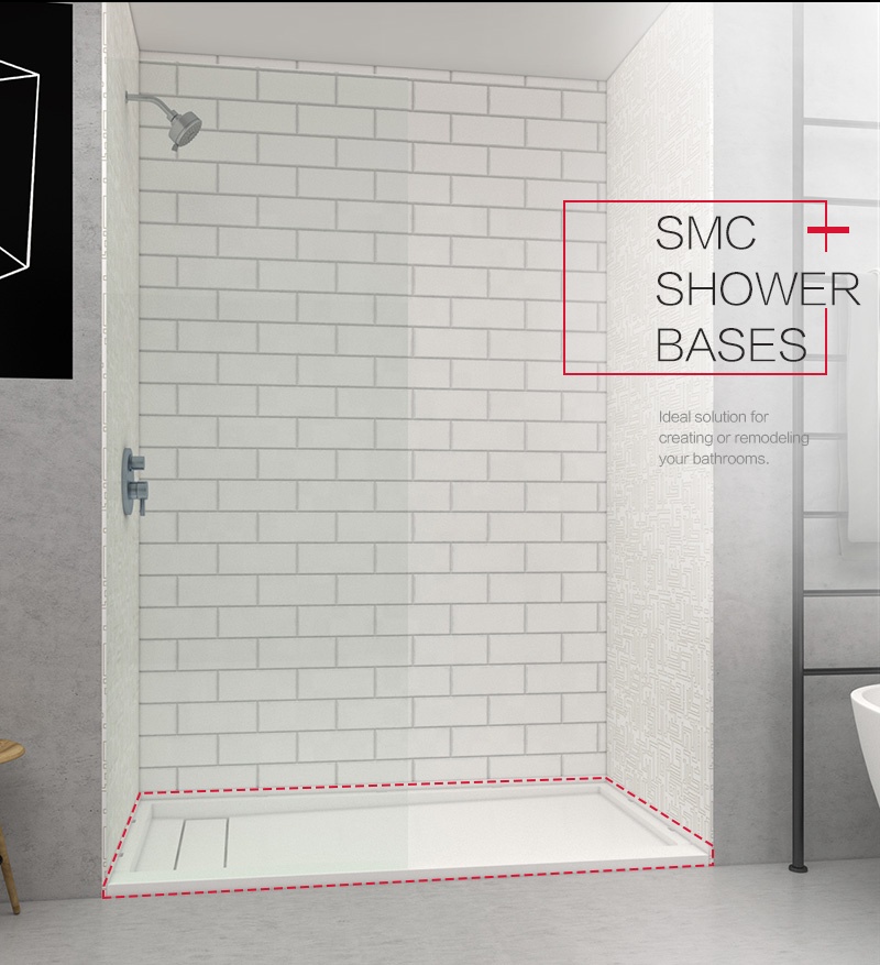 UPC lightweight durable shower base shower tray shower enclosure 3460 for the US