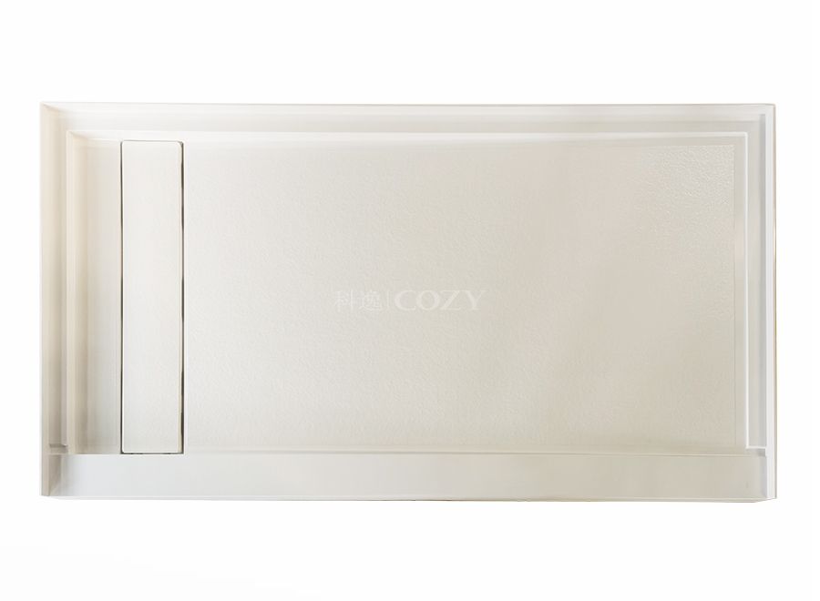 Portable rectangle custom caravan bathroom shower base tray