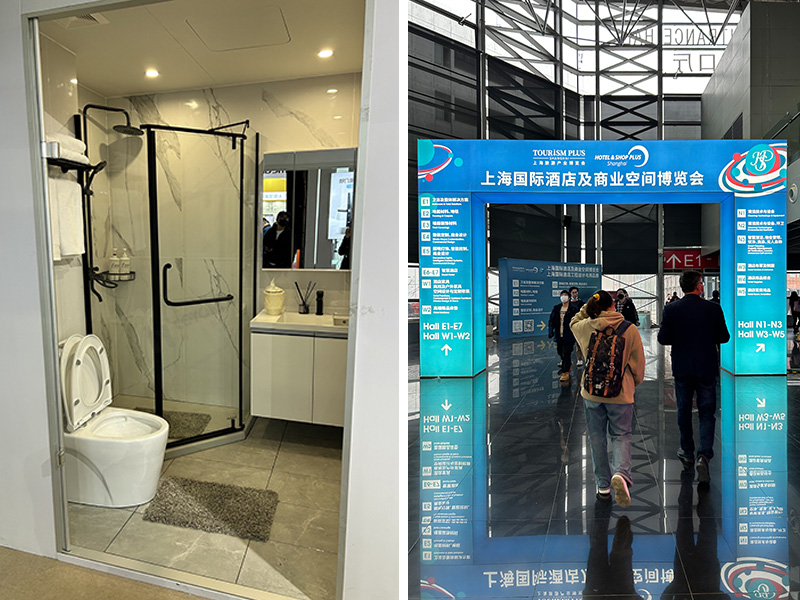 Report on COYONOW Prefab Bathroom Unit at Hotel & Shop Plus Exhibition