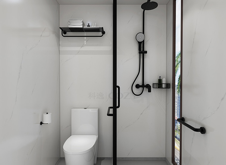 High-end Japanese waterproof prefabricated bathroom pods toilet and bathroom unit(BUH1216)