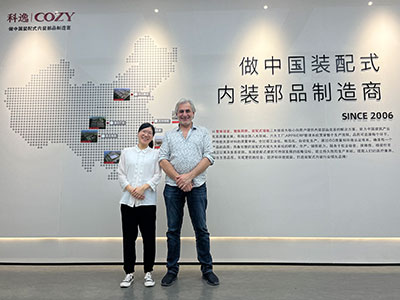 Australian customers came to visit COZY Wuhu factory