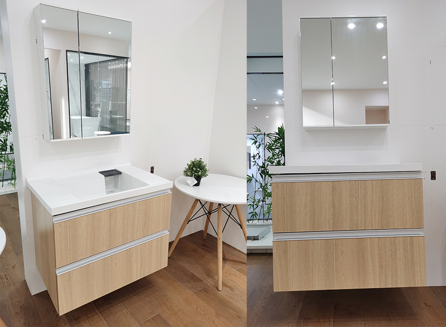 COZY modern wood bathroom vanities widen sink waterproof bathroom cabinet