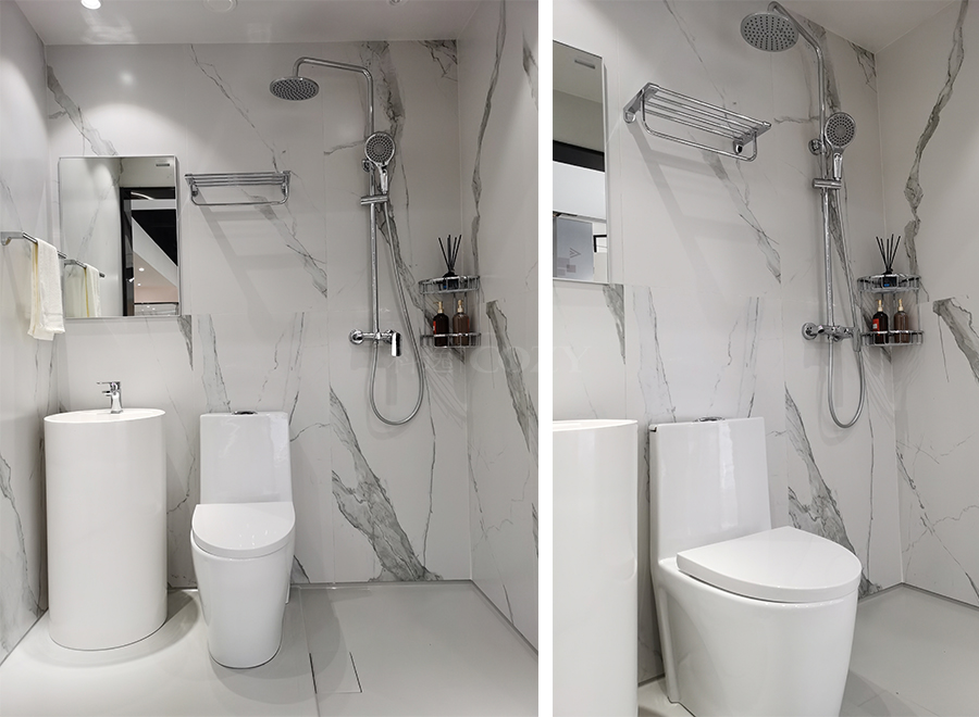 Hot sell complete toilet and shower prefabricated container module bathrooms (BUL1218)