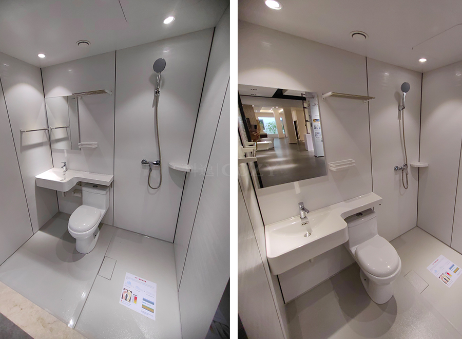 Waterproof prefab complete shower units bathroom and bathroom unit (BUL1218)