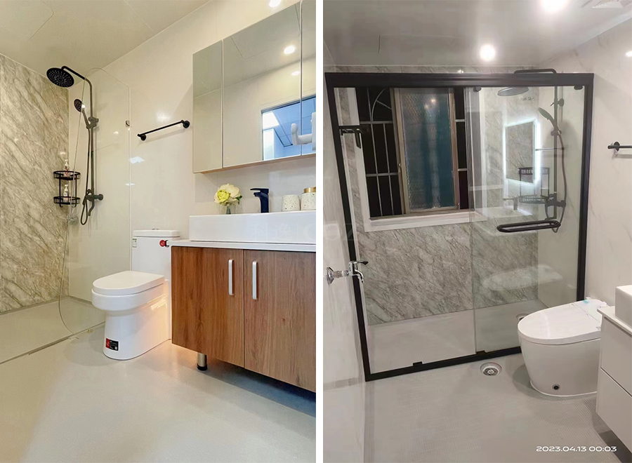 Waterproof modular bathroom hot sale container house bathroom pods ready made bathroom(BUJ1624F)