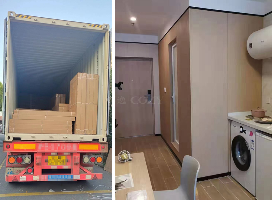 Waterproof modular bathroom all in one prefab bathroom unit (BUJ1624Z)