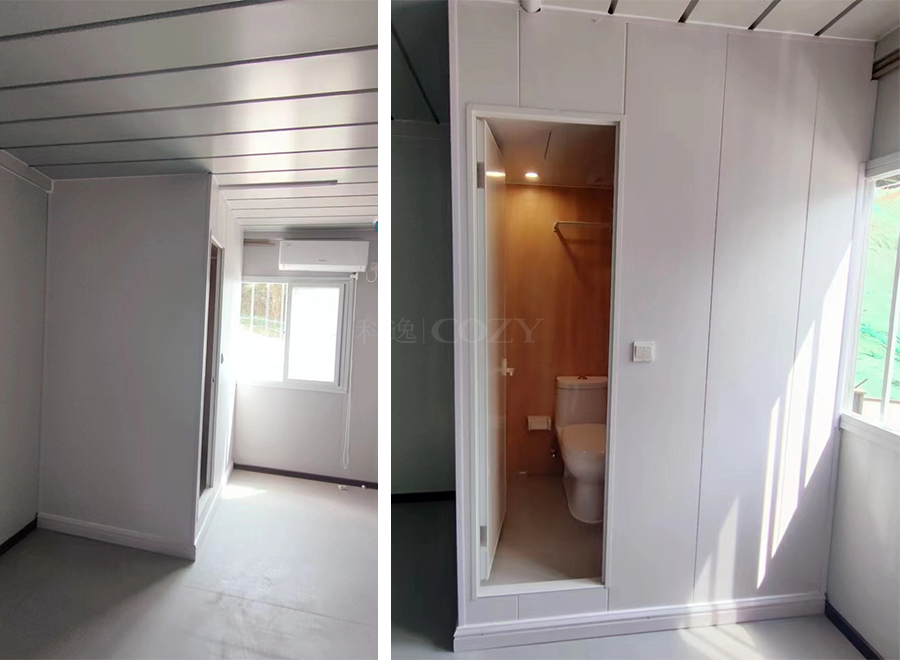 Simple design ready made bathroom all in one toilet pod for hotel(BUL1620)