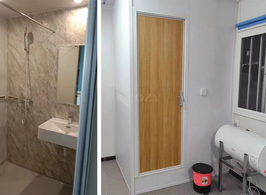 Light weight prefabricated bathroom pods for hotel apartment bathroom units all in one with toilet and shower (BUL1418)