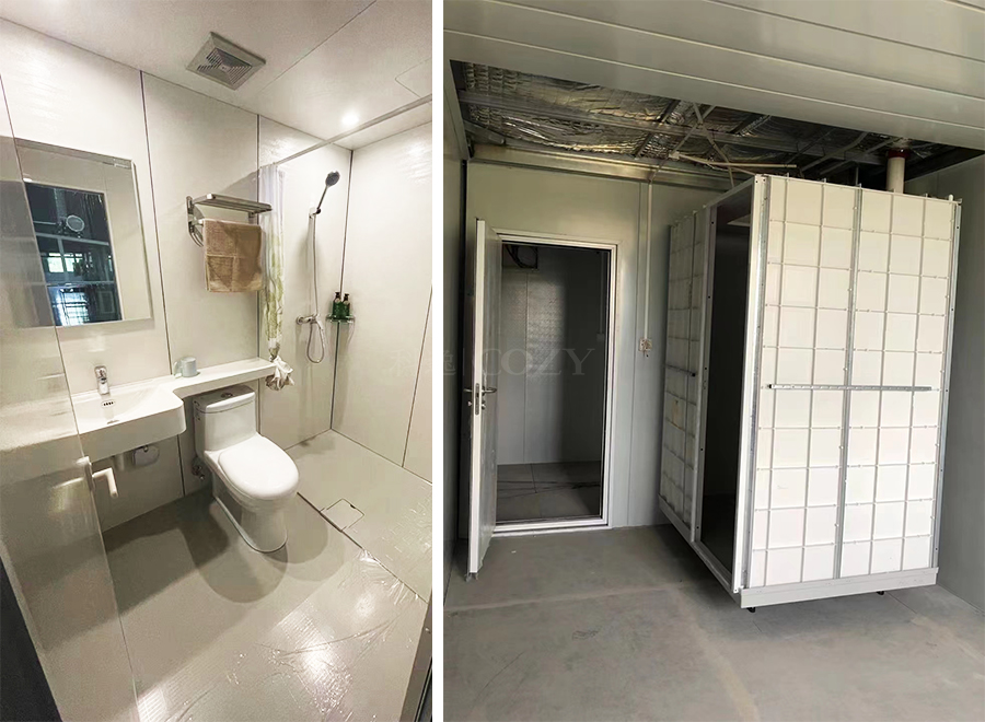 Light weight prefabricated bathroom pods for hotel apartment bathroom units all in one with toilet and shower (BUL1418)