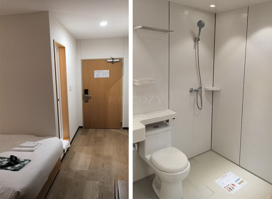 Modern prefab all in one modular bathroom unit for apartment (BUL1217)