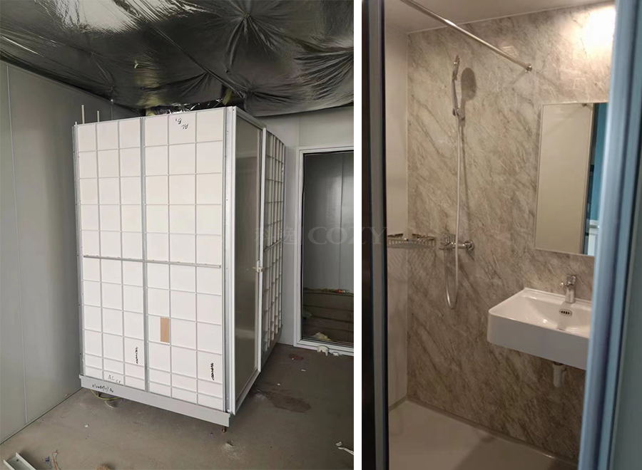 SMC all in one bathroom units prefab toilets for hotels(BUL1220)