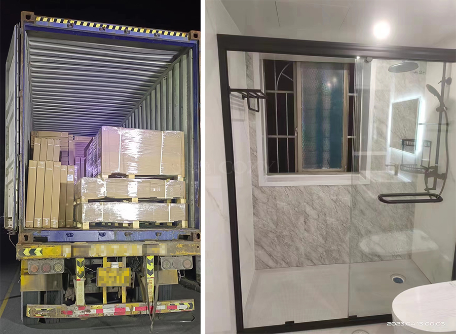 High-end Japanese waterproof prefabricated bathroom pods toilet and bathroom unit(BUH1216)
