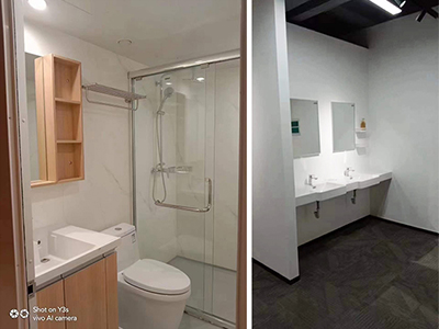 A college student dormitory adopts prefab bathroom unit