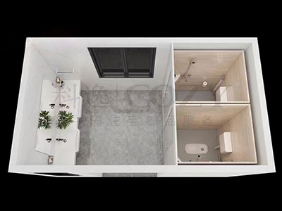 The modular bathroom unit of the school dormitory is making a shocking debut!