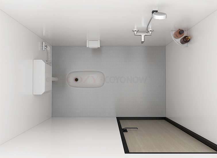 Chinese manufacturer ready made bathroom prefab shower toilet for school dormitory