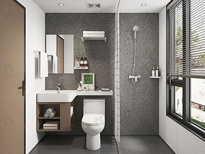 What is a prefabricated bathroom unit?