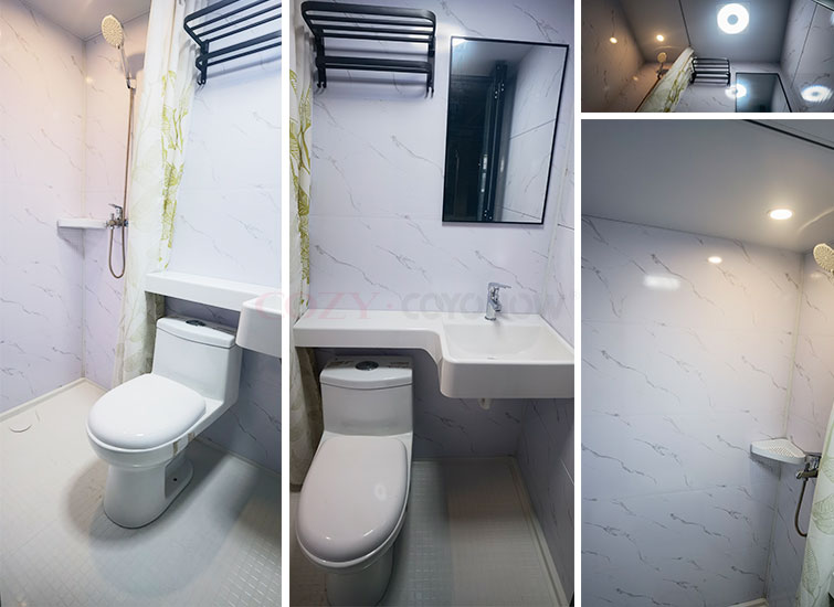 Super value modular all in one bathroom toilet unit for hotels(MTU1217)