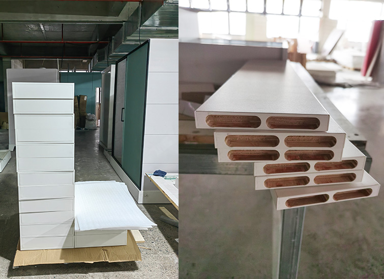 Modern Fashion Recessed Mirror Cabinet and Bathroom Cabinet With 3 Storage Shelves
