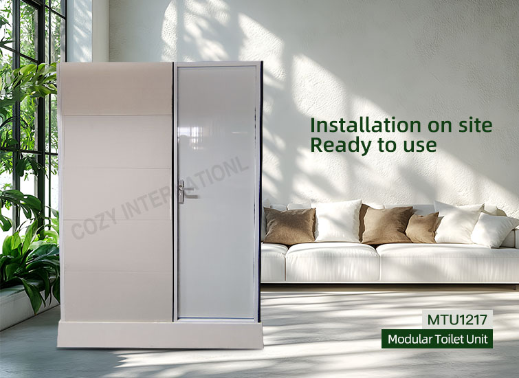 Super value modular all in one bathroom toilet unit for hotels(MTU1217)